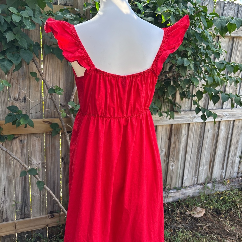 Universal Thread Women's Red Flutter Cap Sleeve M… - image 6